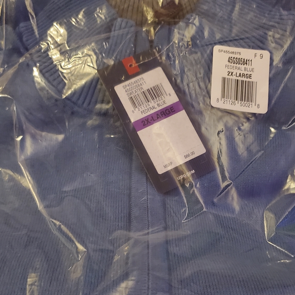 Brand new men's IZOD sweater size xxl
